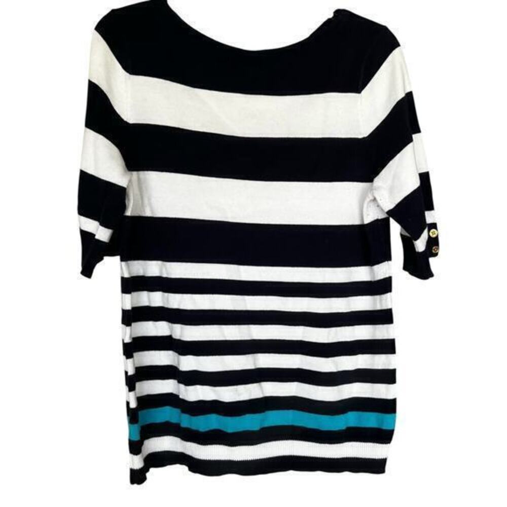 LRL Lauren Ralph Lauren stopped nautical boat neck sweater preppy sz XL